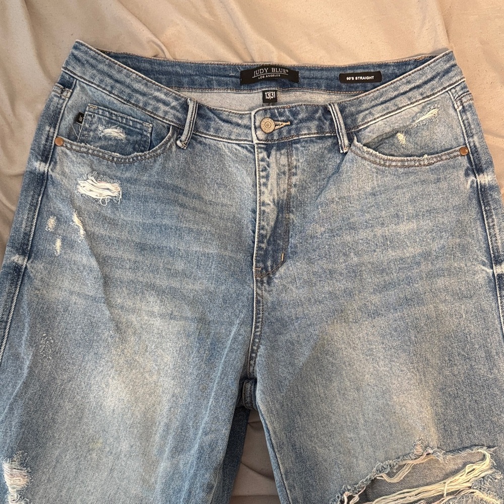 Judy Blue Women's Light Blue Boyfriend Jeans